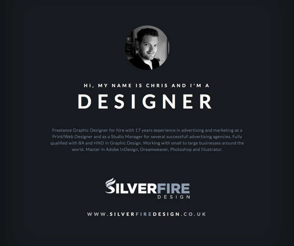 Chris Aldridge I SilverFire Design I Graphic Designer